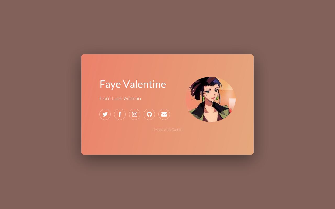 Carrd profile picture for @faye